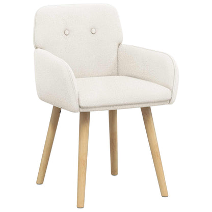 Sedie da pranzo 2 pcs Bouclé Crema 59 x 57 x 85 cm | homemem39
