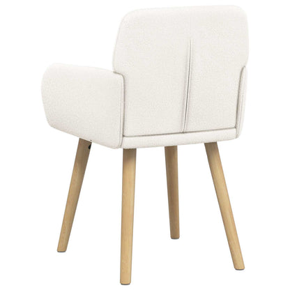 Sedie da pranzo 2 pcs Bouclé Crema 59 x 57 x 85 cm | homemem39