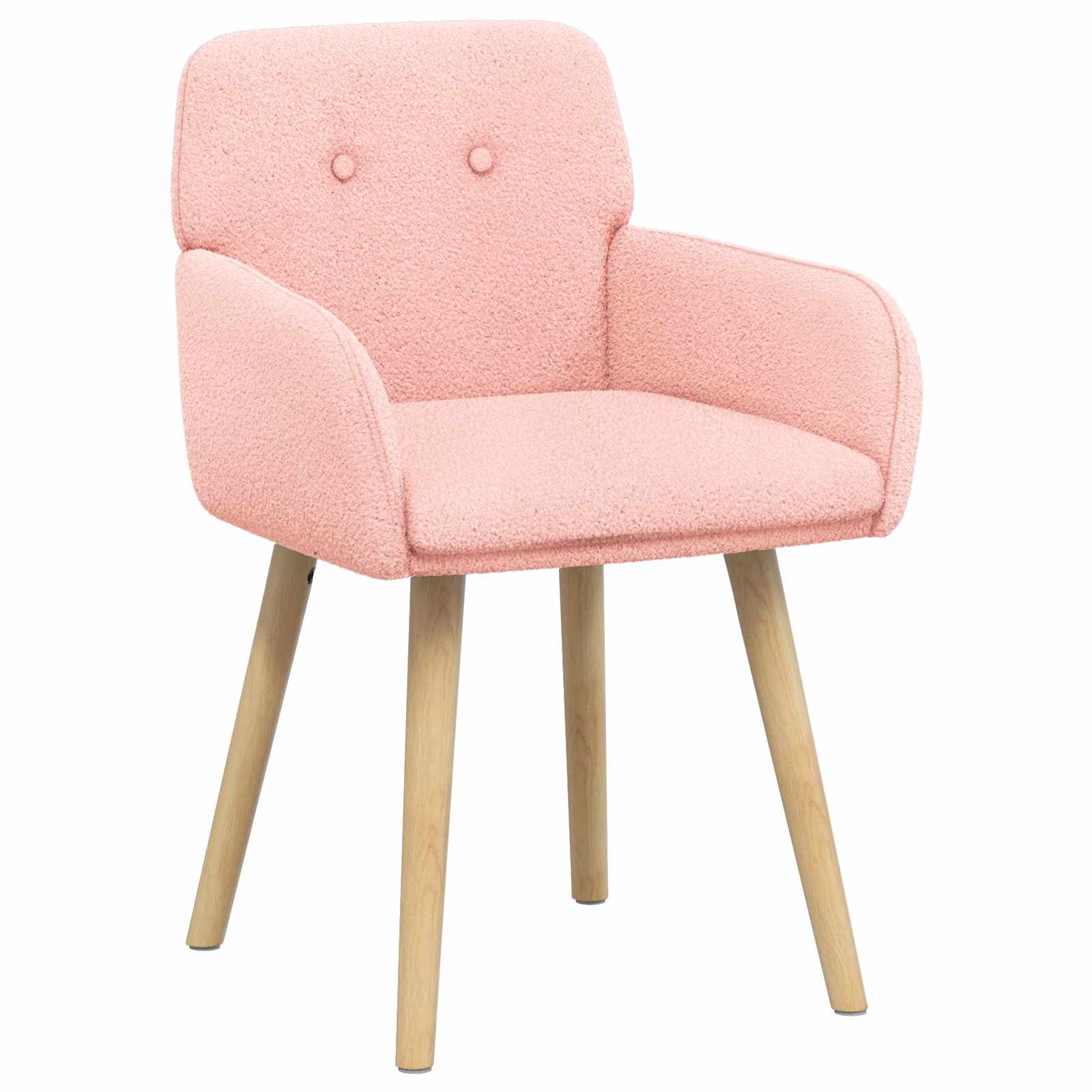 Sedie da pranzo 2 pcs Bouclé Rosa 59 x 57 x 85 cm | homemem39