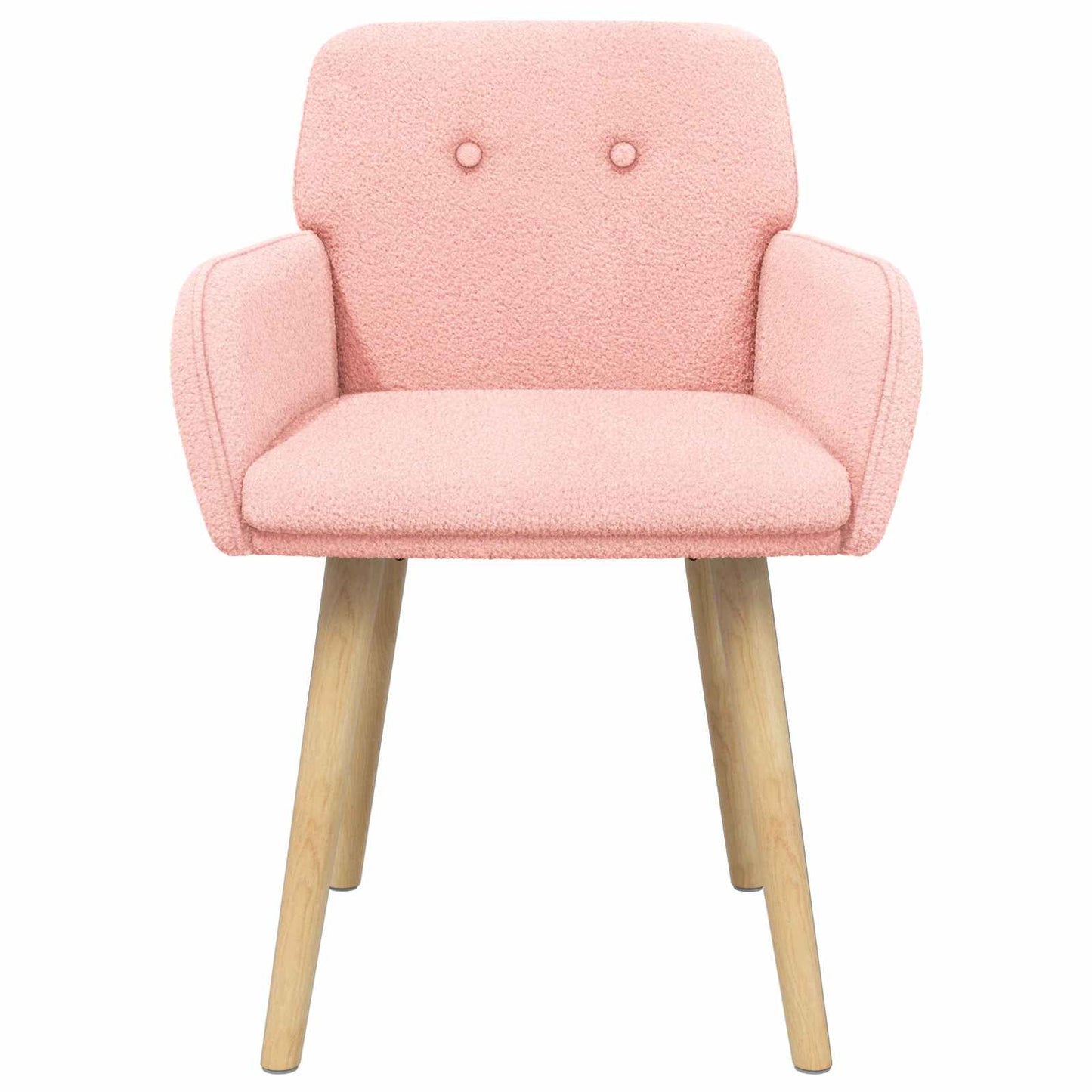 Sedie da pranzo 2 pcs Bouclé Rosa 59 x 57 x 85 cm | homemem39