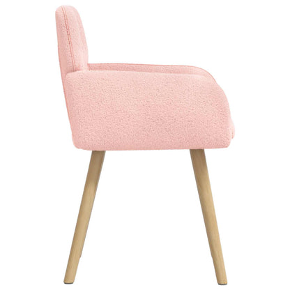 Sedie da pranzo 2 pcs Bouclé Rosa 59 x 57 x 85 cm | homemem39