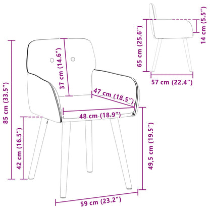 Sedie da pranzo 2 pcs Bouclé Rosa 59 x 57 x 85 cm | homemem39