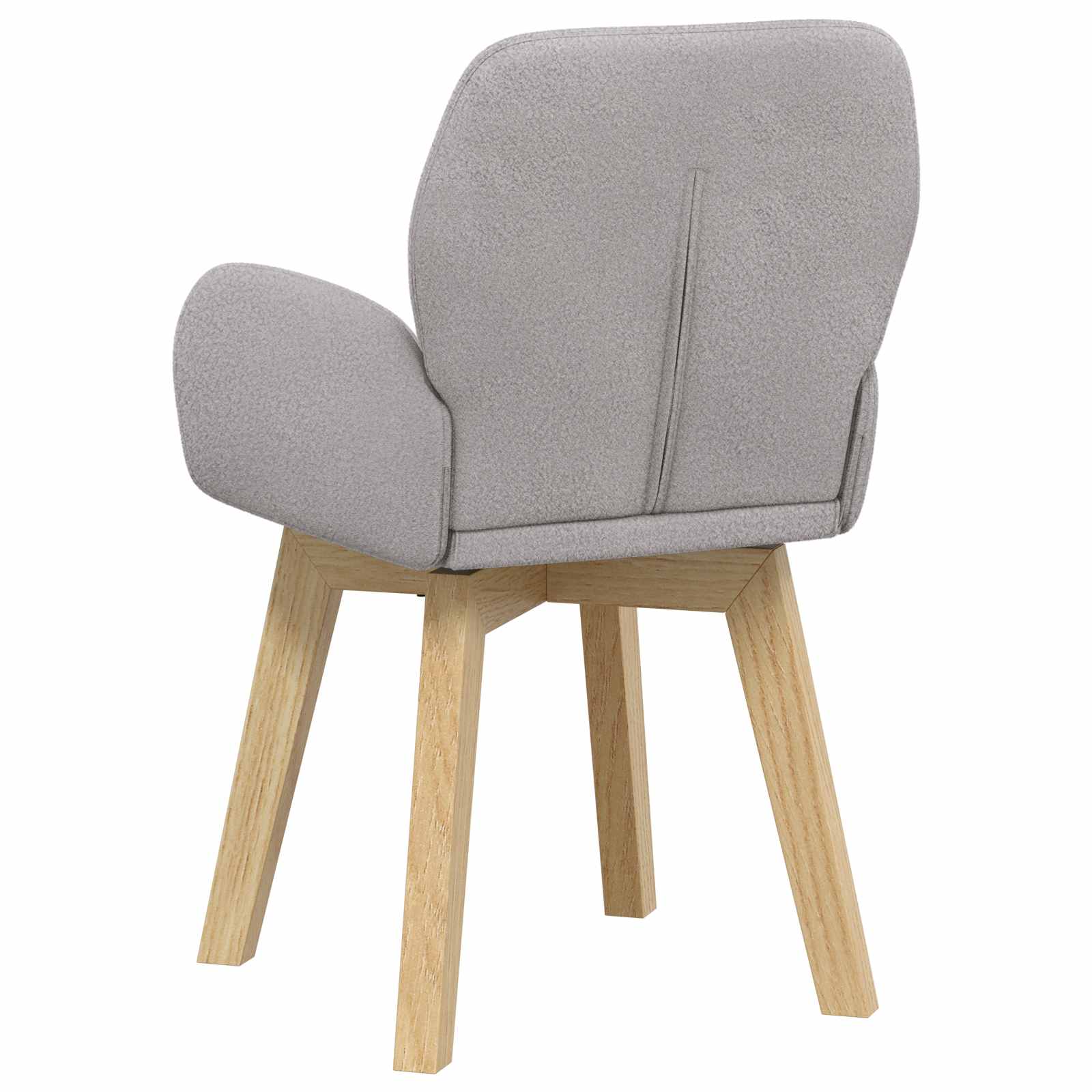 Sedie da pranzo girevoli 2 pcs Bouclé Grigio Chiaro | homemem39