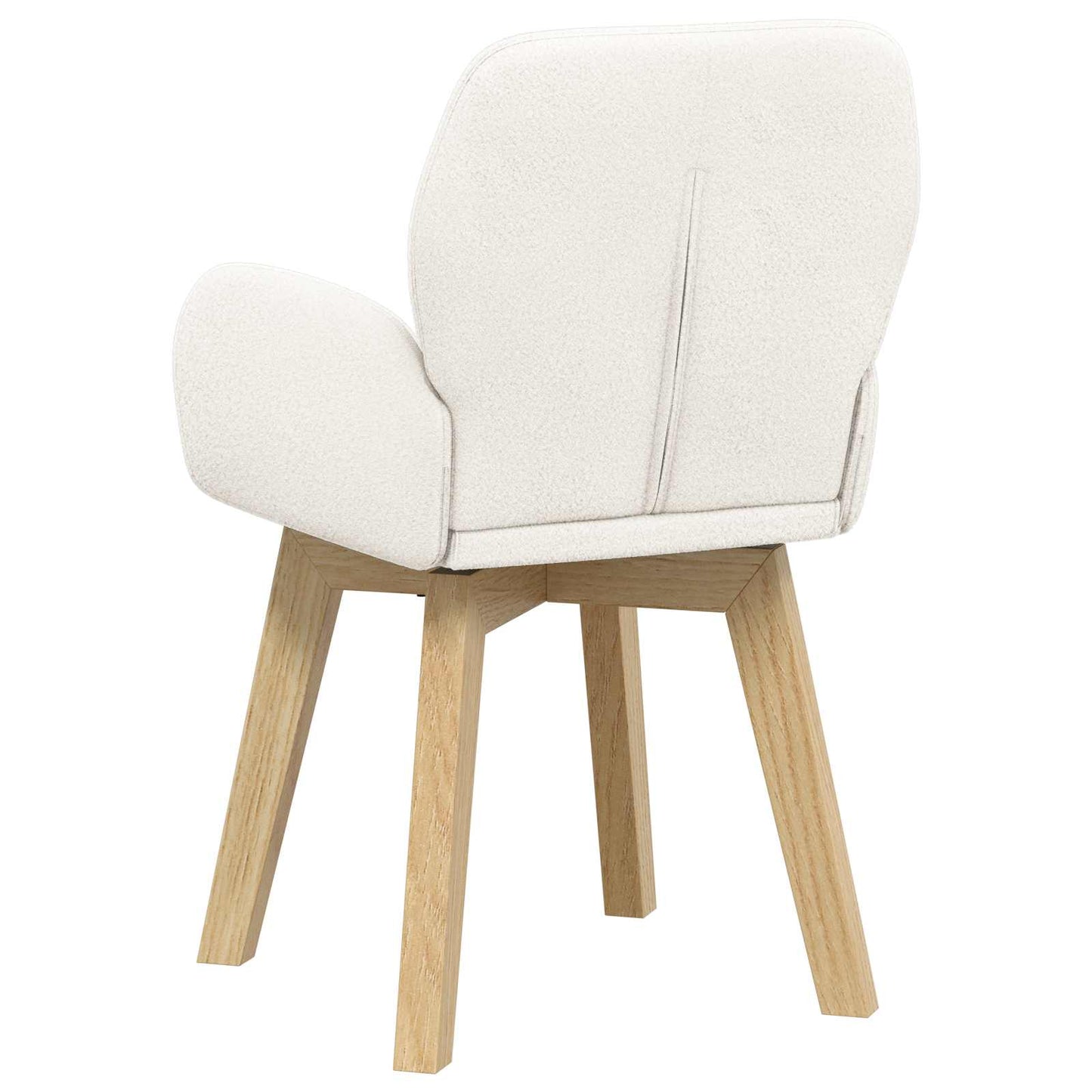 Sedie da pranzo girevoli 2 pcs Bouclé Crema 54 x 58 x 87 cm | homemem39