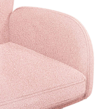 Sedie da pranzo girevoli 2 pcs Bouclé Rosa 54 x 58 x 87 cm | homemem39