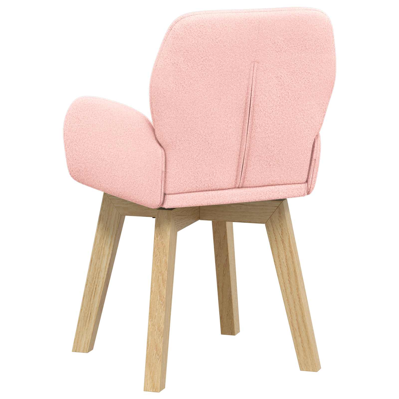 Sedie da pranzo girevoli 2 pcs Bouclé Rosa 54 x 58 x 87 cm | homemem39