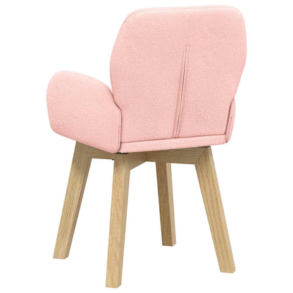 Sedie da pranzo girevoli 2 pcs Bouclé Rosa 54 x 58 x 87 cm | homemem39