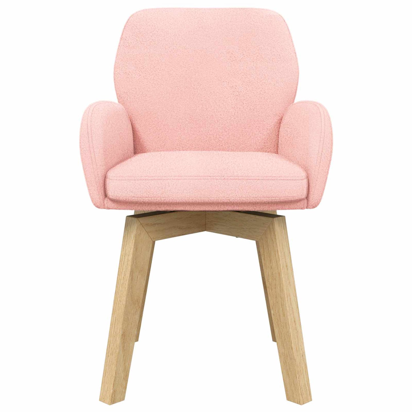 Sedie da pranzo girevoli 2 pcs Bouclé Rosa 54 x 58 x 87 cm | homemem39
