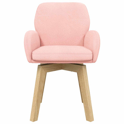Sedie da pranzo girevoli 2 pcs Bouclé Rosa 54 x 58 x 87 cm | homemem39