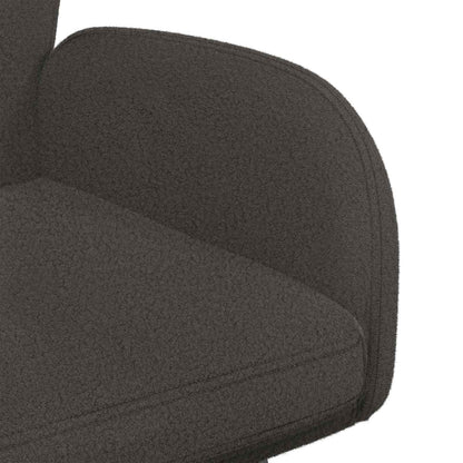 Sedie da pranzo girevoli 2 pcs Bouclé Grigio Scuro | homemem39