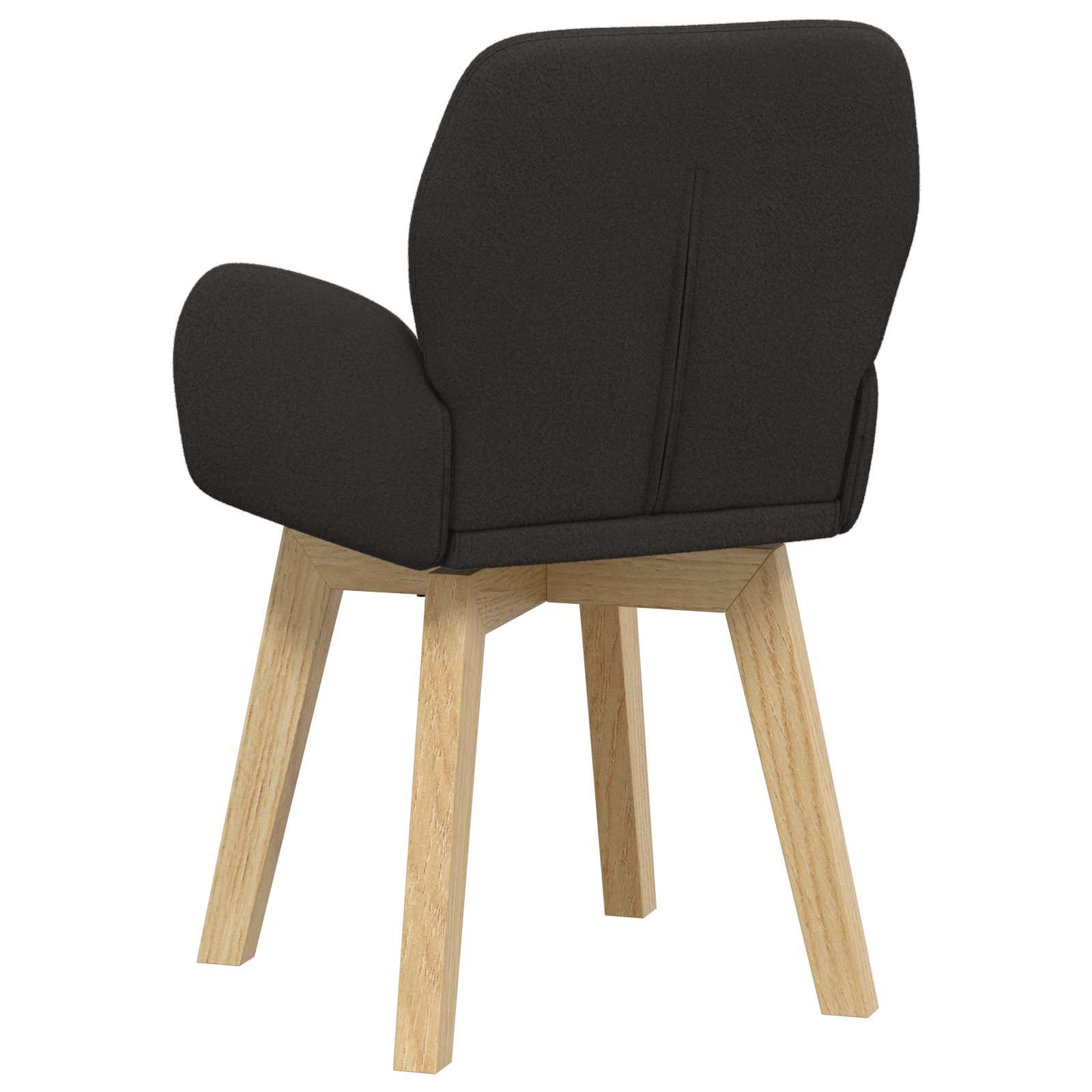 Sedie da pranzo girevoli 2 pcs Bouclé Nero 54 x 58 x 87 cm | homemem39