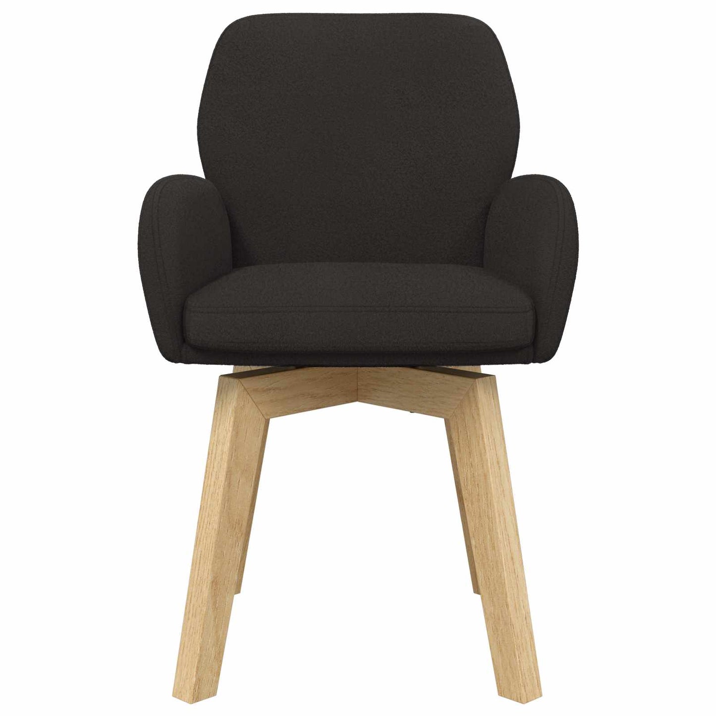 Sedie da pranzo girevoli 2 pcs Bouclé Nero 54 x 58 x 87 cm | homemem39