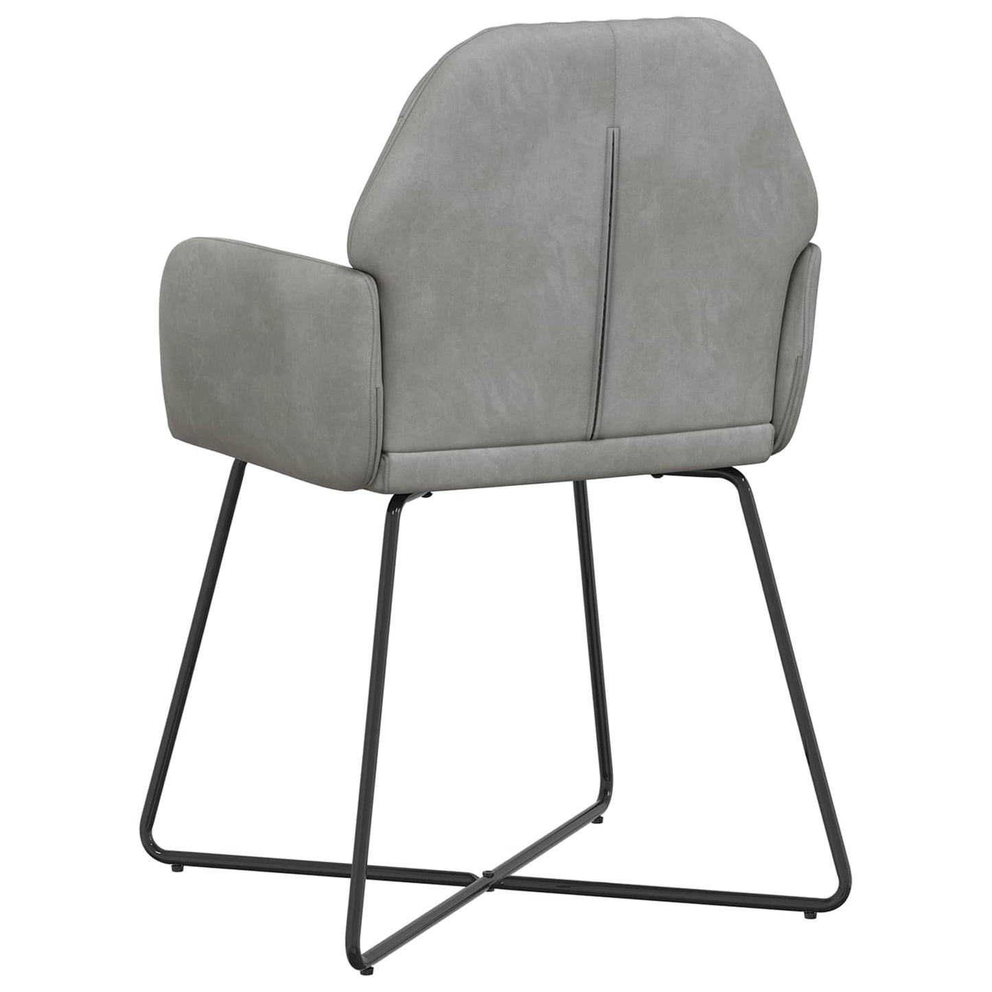 Sedie da pranzo 2 pcs Velluto Grigio Chiaro 55 x 50 x 84 cm | homemem39
