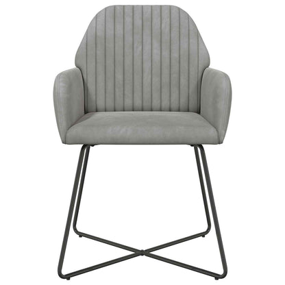 Sedie da pranzo 2 pcs Velluto Grigio Chiaro 55 x 50 x 84 cm | homemem39