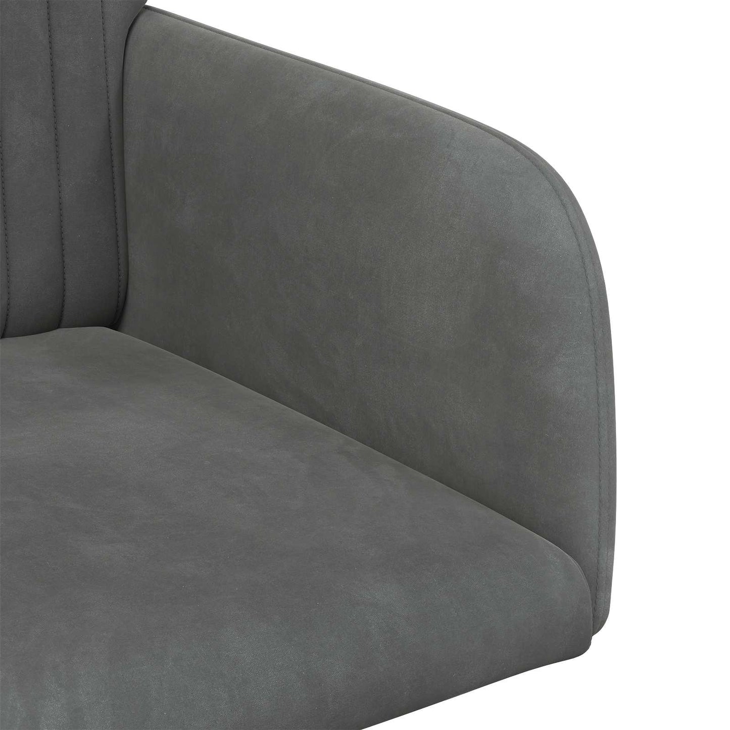 Sedie da pranzo 2 pcs Velluto Grigio Scuro 55 x 50 x 84 cm | homemem39