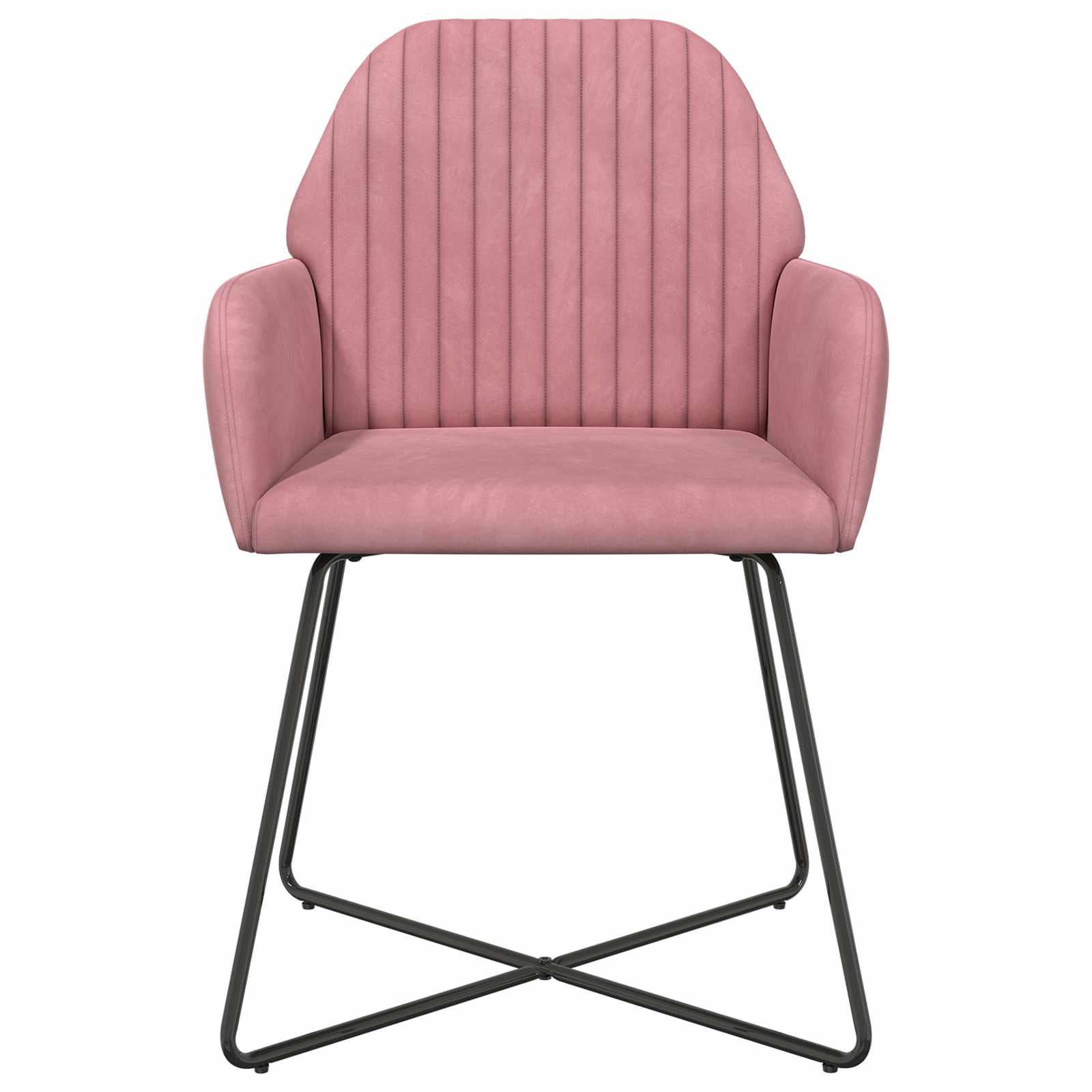 Sedie da pranzo 2 pcs Velluto Rosa 55 x 50 x 84 cm | homemem39