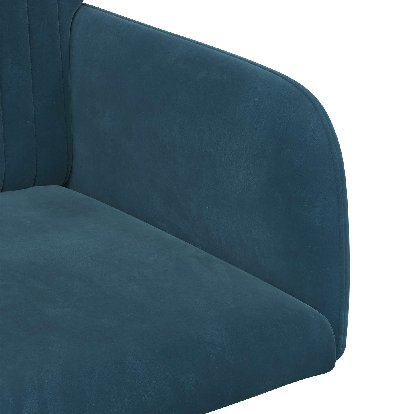 Sedie da pranzo 2 pcs Velluto Blu 55 x 50 x 84 cm | homemem39