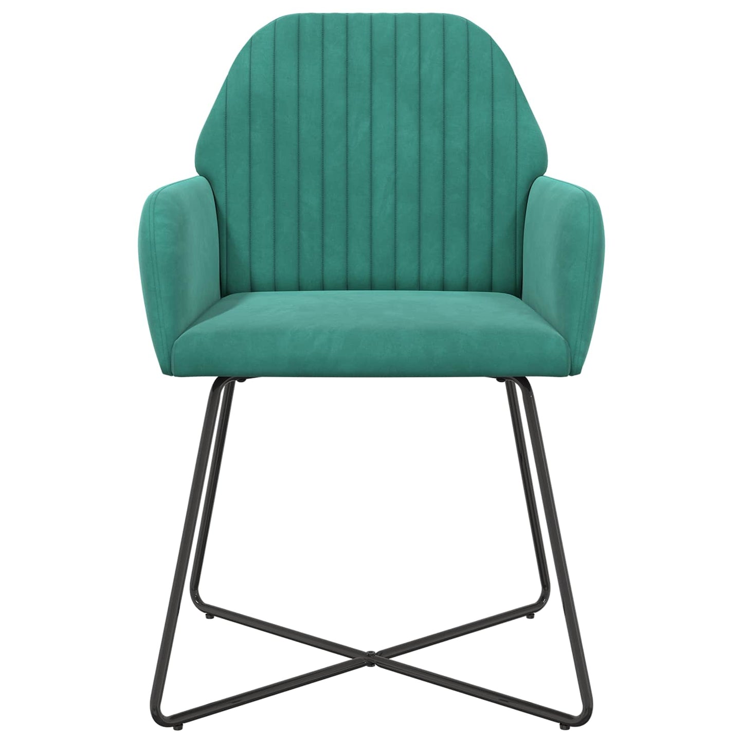 Sedie da pranzo 2 pcs Velluto Turchese 55 x 50 x 84 cm