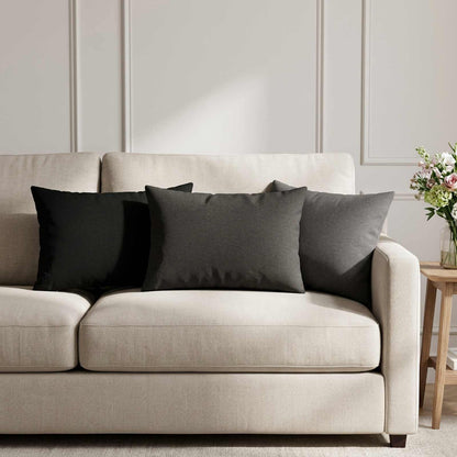 Cuscino da Lanciare 6 pz HEERLEN Grigio Scuro 40 x 60 cm