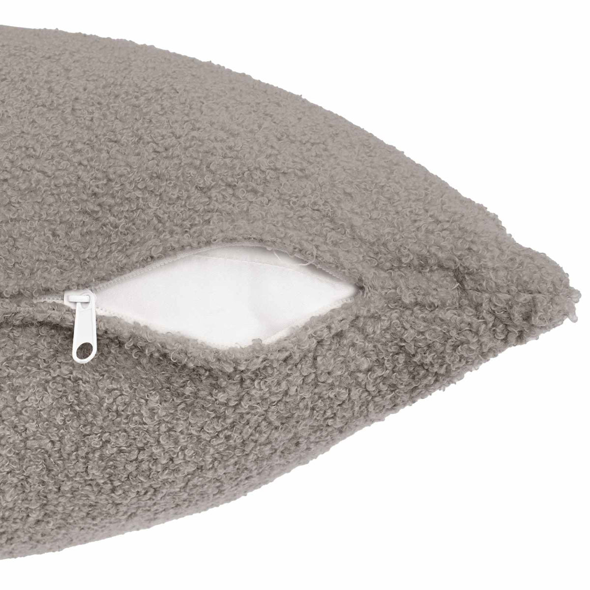 Federa 2 pcs HEERLEN Grigio Chiaro 30 x 50 cm Bouclé | homemem39