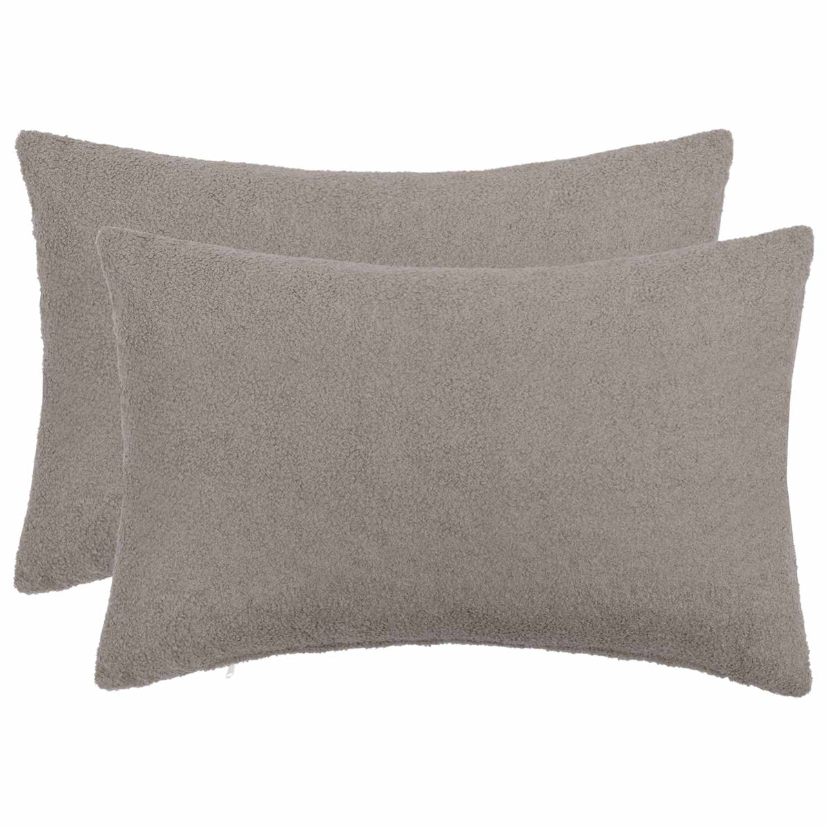 Federa 2 pcs HEERLEN Grigio Chiaro 30 x 50 cm Bouclé | homemem39