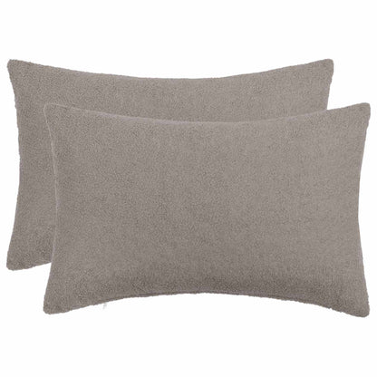 Federa 2 pcs HEERLEN Grigio Chiaro 30 x 50 cm Bouclé | homemem39