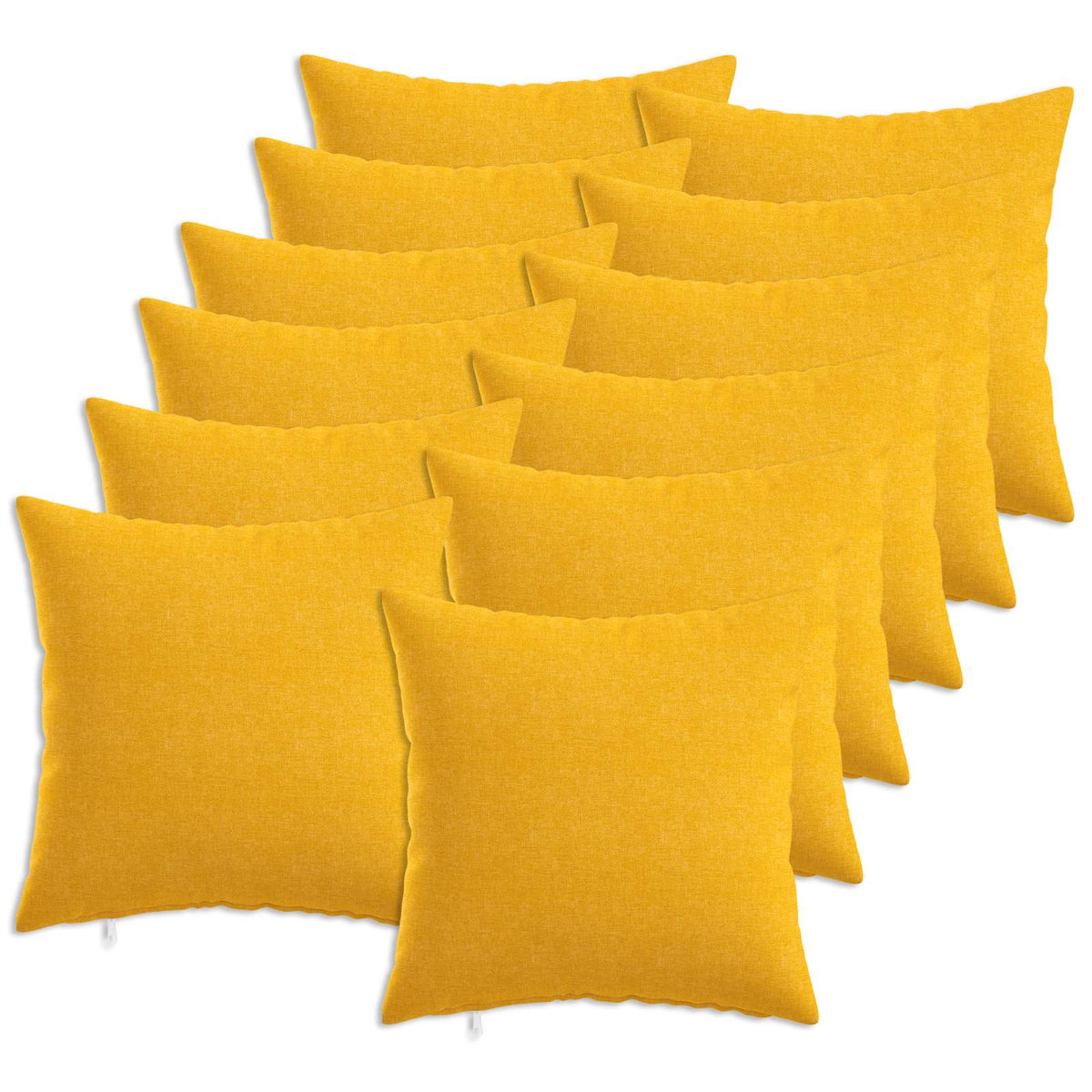 Federa 12 pz HEERLEN Giallo Chiaro 40 x 40 cm Tessuto | homemem39