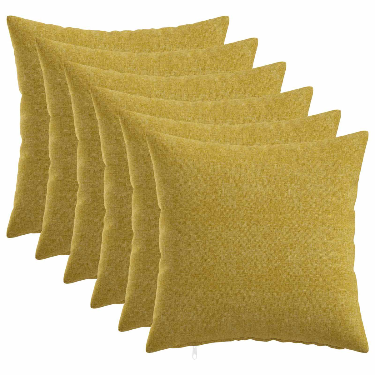 Federa 6 pz HEERLEN Verde chiaro 40 x 40 cm Tessuto