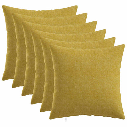 Federa 6 pz HEERLEN Verde chiaro 40 x 40 cm Tessuto