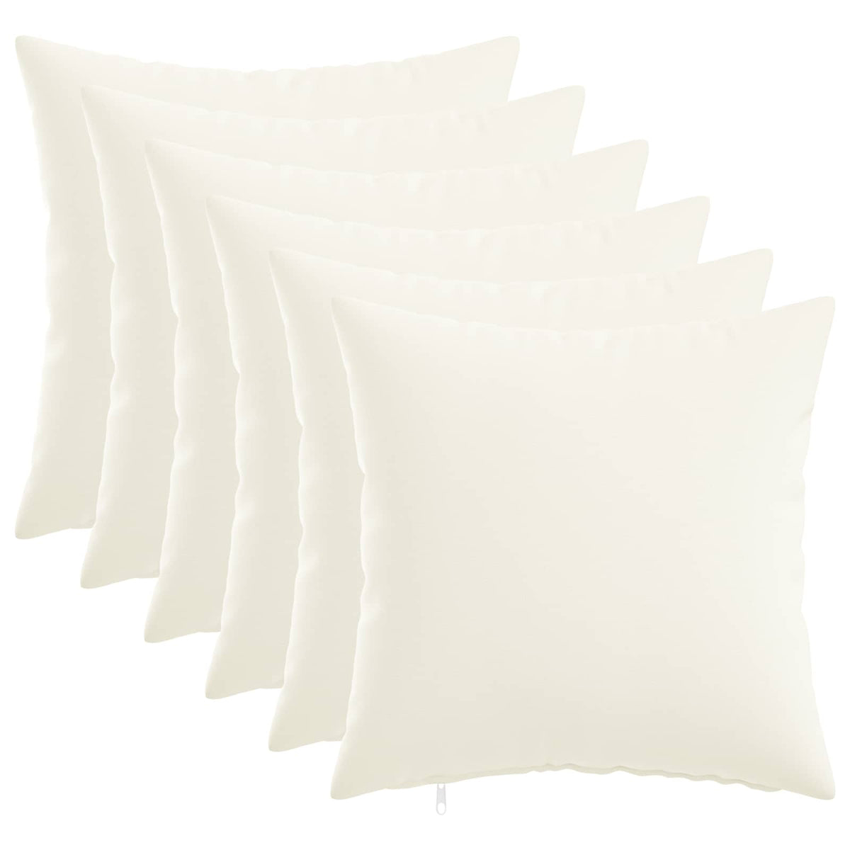 Federa 6 pz HEERLEN Bianco 40 x 40 cm Tessuto | homemem39