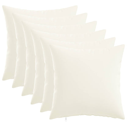 Federa 6 pz HEERLEN Bianco 40 x 40 cm Tessuto | homemem39