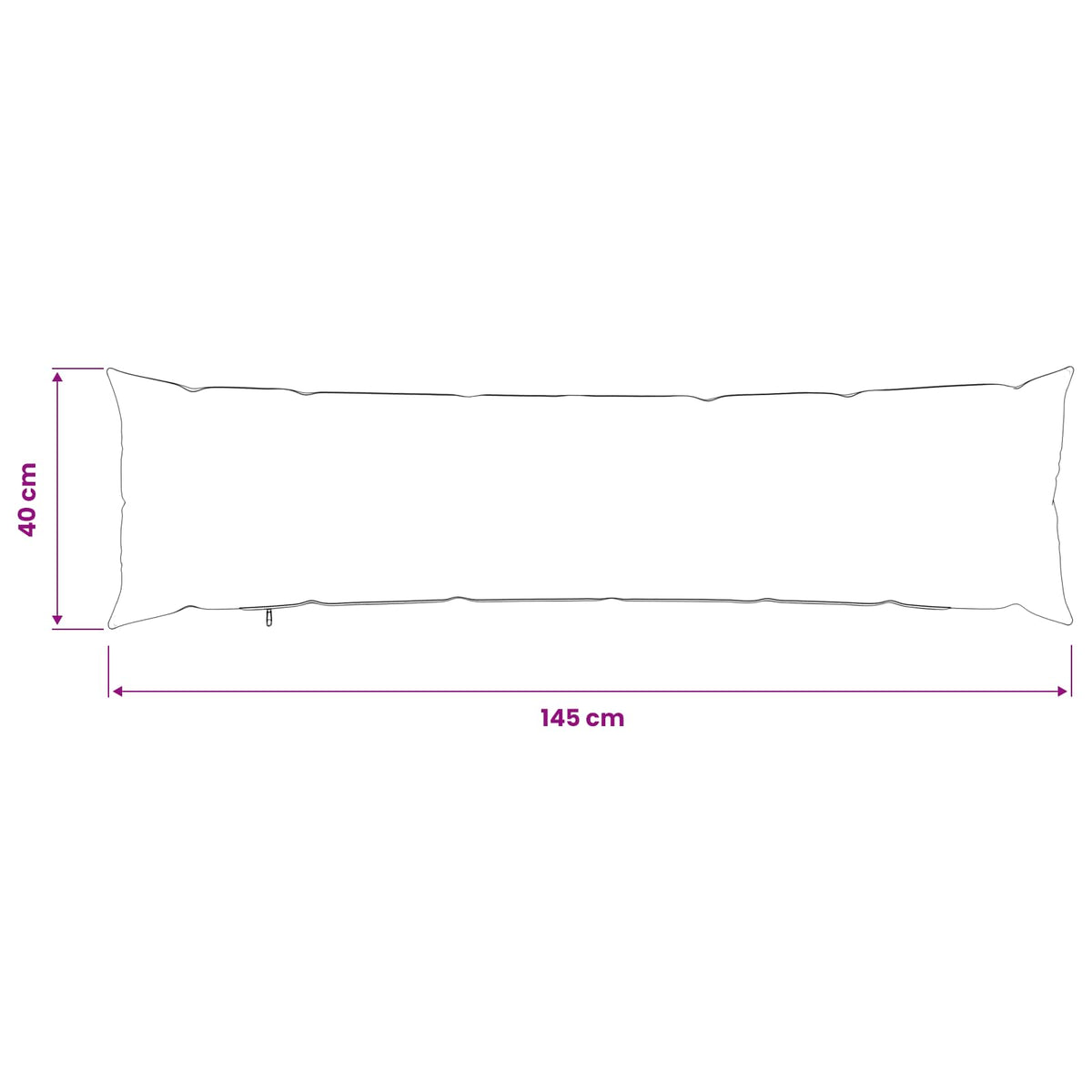 Federa 2 pz HEERLEN Blu jeans 40 x 145 cm Tessuto | homemem39
