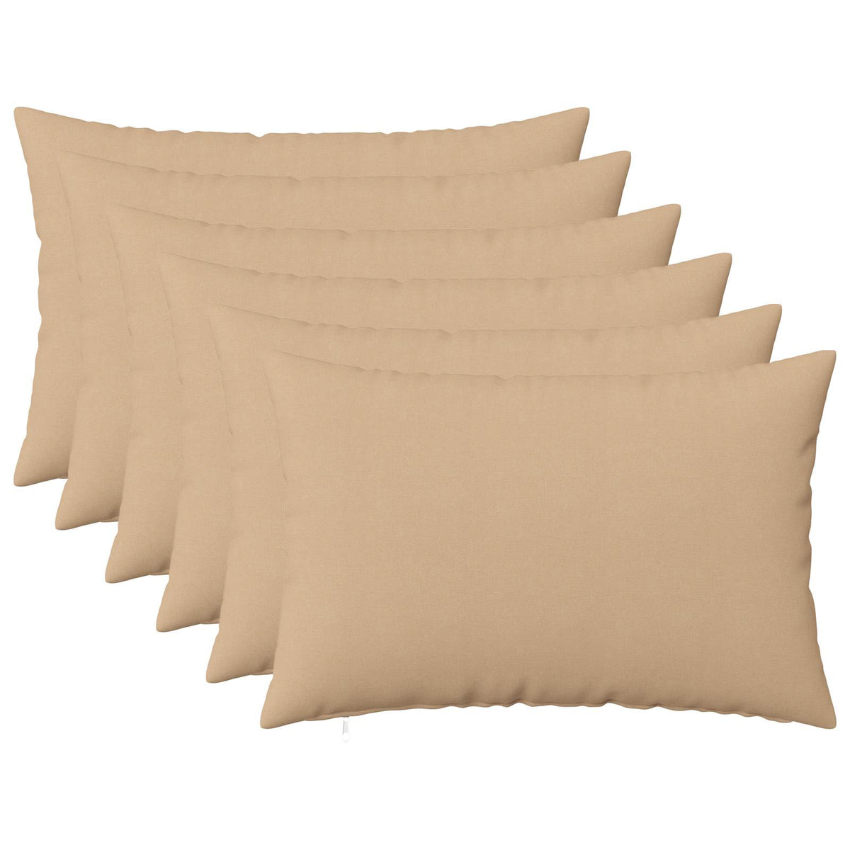 Federa 6 pz HEERLEN Crema 40 x 60 cm Tessuto