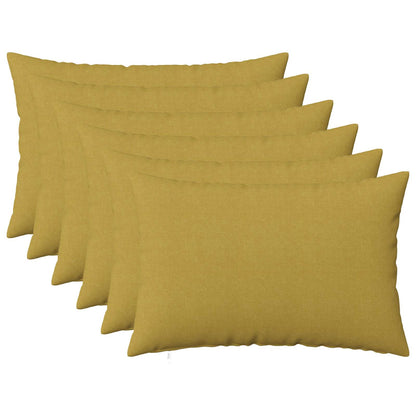 Federa 6 pz HEERLEN Verde chiaro 40 x 60 cm Tessuto