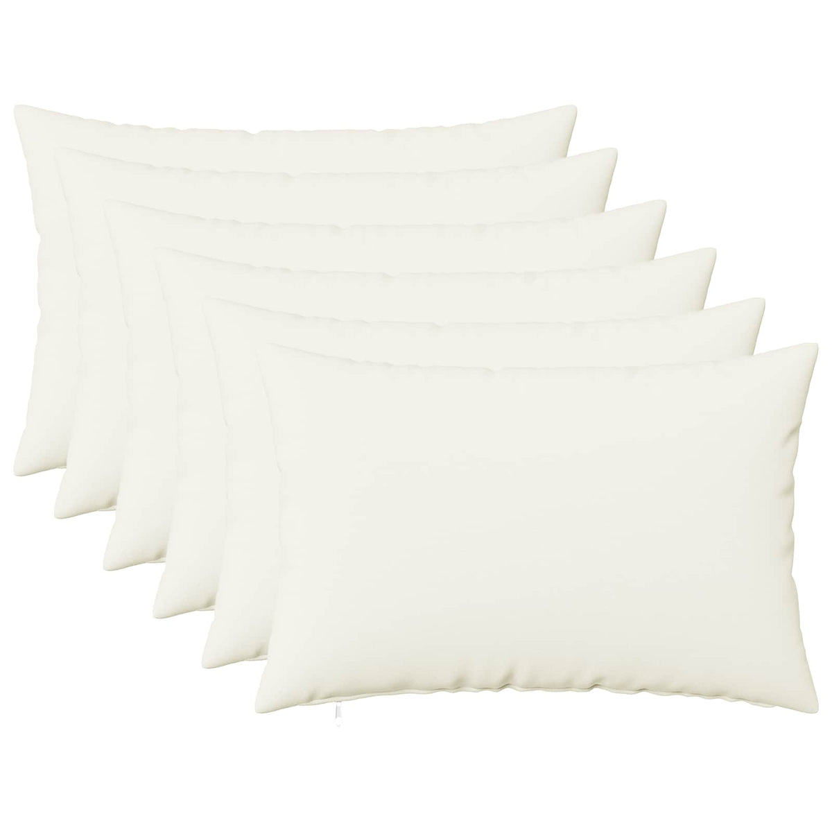 Federa 6 pz HEERLEN Bianco 40 x 60 cm Tessuto