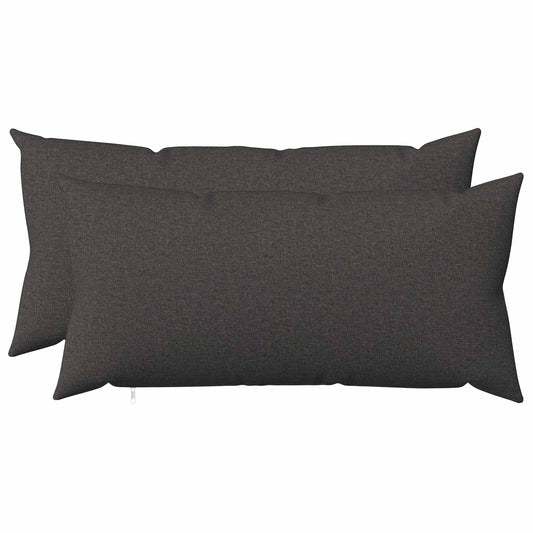 Federa 2 pz HEERLEN Grigio Scuro 40 x 70 cm Tessuto | homemem39