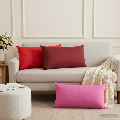 Cuscino 2 pz HEERLEN Rosso 40 x 70 cm Poliestere