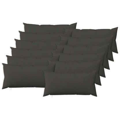 Federa 12 pz HEERLEN Grigio Scuro 40 x 80 cm Tessuto | homemem39