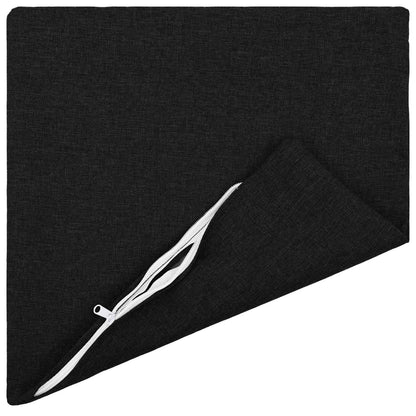 Federa 6 pz HEERLEN Nero 45 x 45 cm Tessuto | homemem39