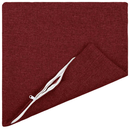 Federa 2 pz HEERLEN Rosso Vino 45 x 45 cm Tessuto | homemem39