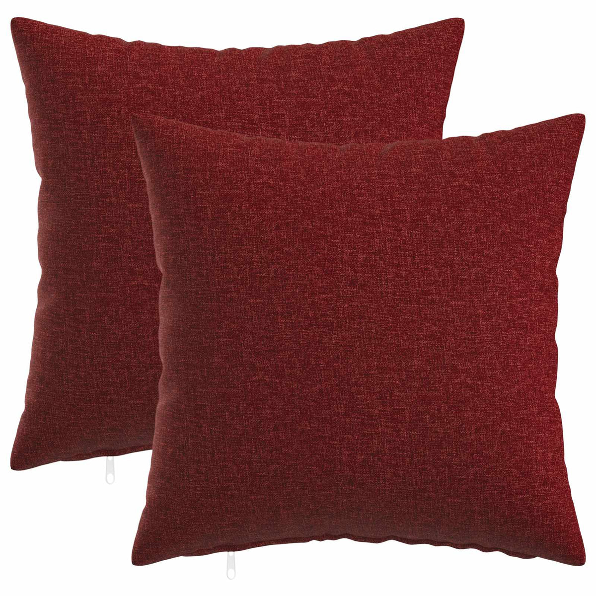 Federa 2 pz HEERLEN Rosso Vino 45 x 45 cm Tessuto | homemem39