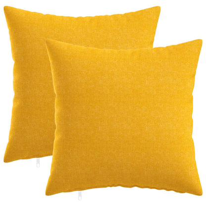 Federa 2 pz HEERLEN Giallo Chiaro 45 x 45 cm Tessuto