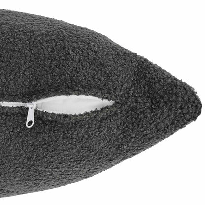 Federa 2 pcs HEERLEN Grigio Scuro 45 x 45 cm Bouclé | homemem39