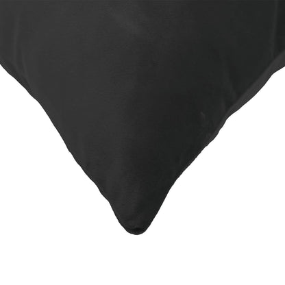 Federa 6 pcs HEERLEN Nero 50 x 50 cm Velluto