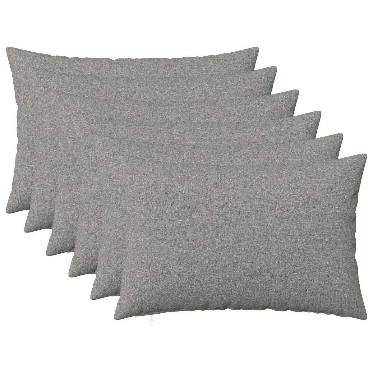 Federa 6 pz HEERLEN Grigio Nuvola 50 x 70 cm Tessuto | homemem39