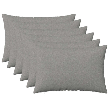 Federa 6 pz HEERLEN Grigio Nuvola 50 x 70 cm Tessuto