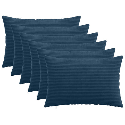 Federa 6 pcs HEERLEN Blu navy 50 x 80 cm corduroy