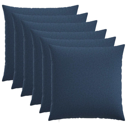 Federa 6 pz HEERLEN Blu 55 x 55 cm Tessuto