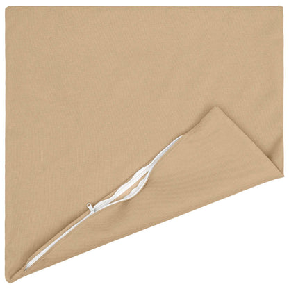 Federa 6 pz HEERLEN Crema 55 x 55 cm Tessuto