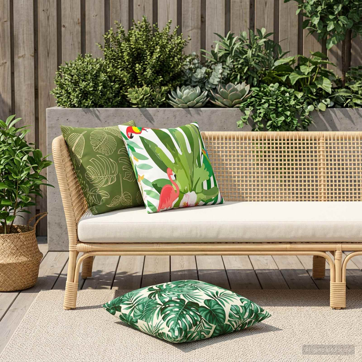 Cuscino 2 pz HEERLEN Design a foglia Poliestere